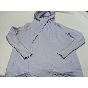 Lululemon Cardigan Blissed Out Wrap Hoodie Sz 8 Purple‎ Lilac Tencel Yoga Active